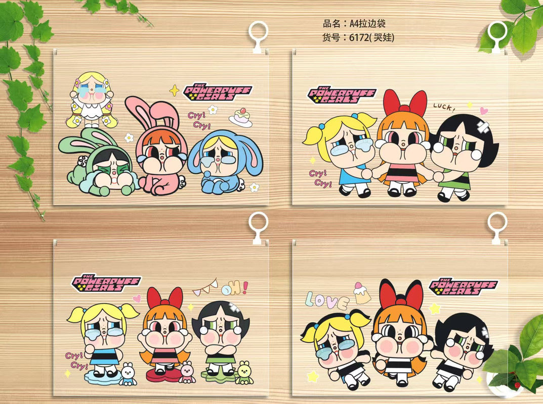 12pcs - Power Puff Girls A4 file pouch Net price 22