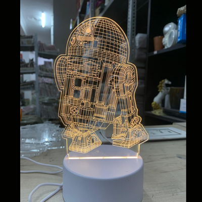 Set of 2 Starwar Spaceship 3d Lamp Netprice 120