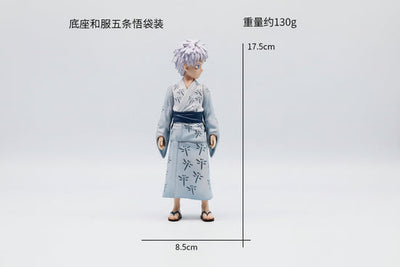 50pcs-17.5 cm Gojo Satoru kid in a traditional blue and white yukata kimono Net price 120