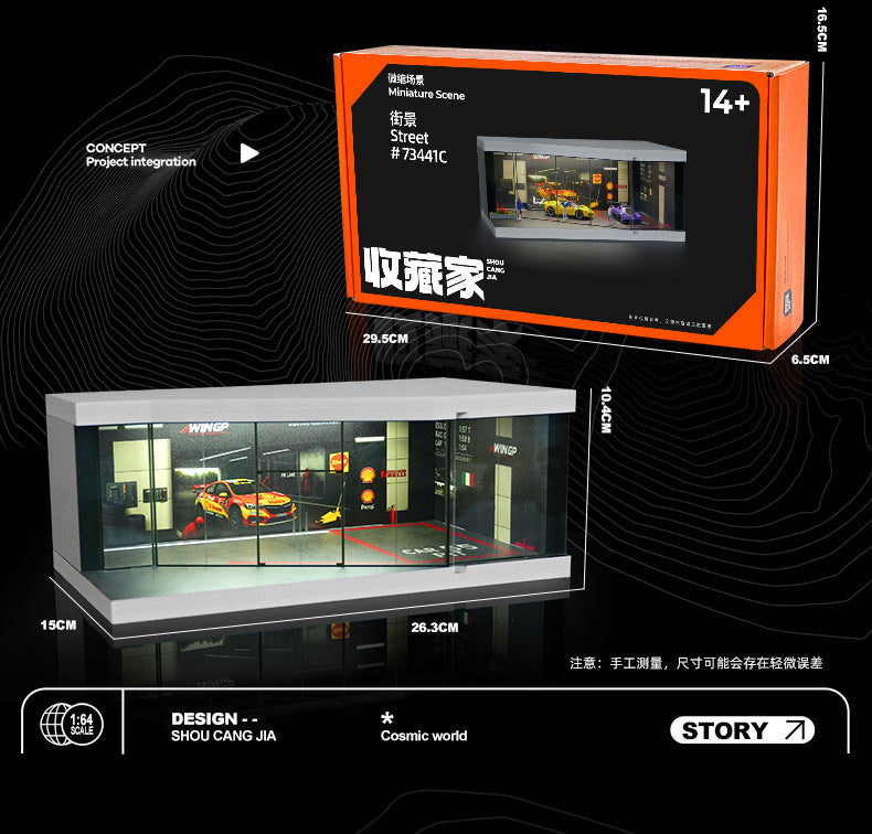 1:64 Scale Racing Repair Showroom Diorama