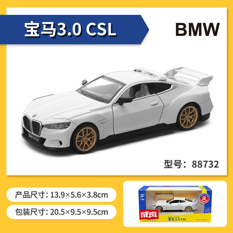 Imported Official Licensed 1:34 BMW CSL 3.0 Die cast high quality car