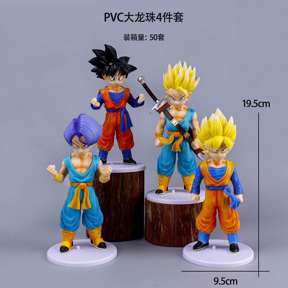 set of 4 DBZ figure