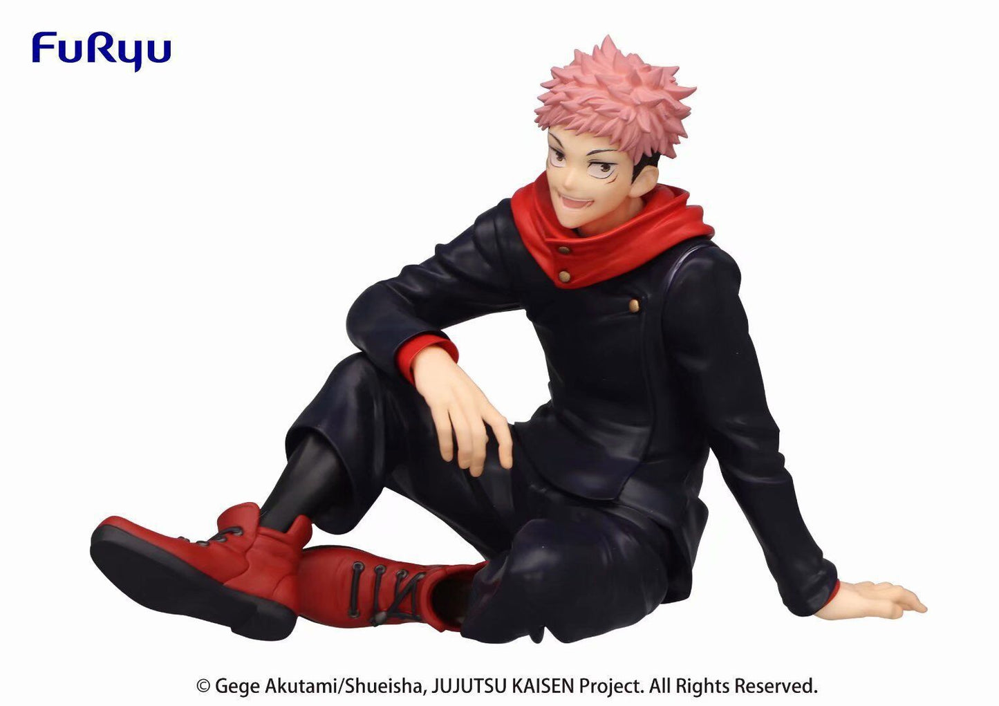 Gojo Red Hair Sitting