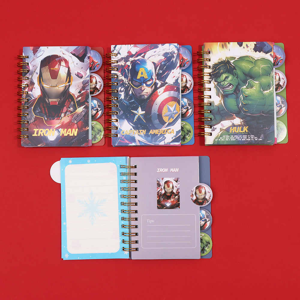 4pcs - Mix super hero diary A5 size ( Net price - 95 )
