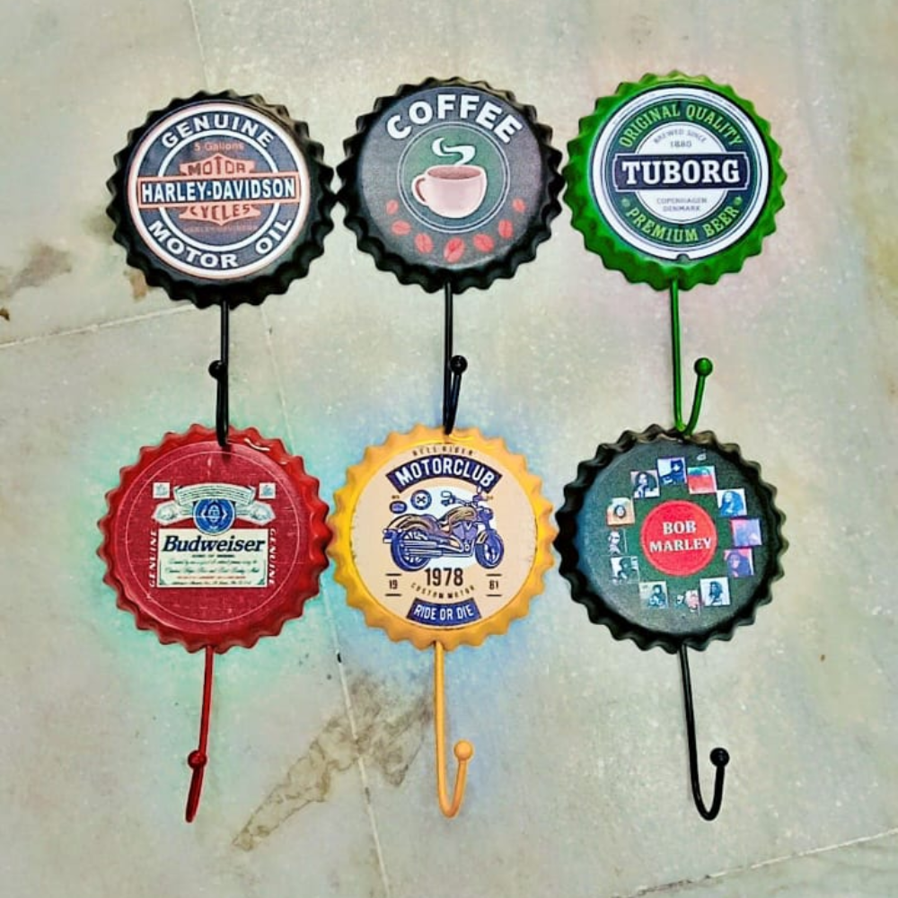 6 PCS - Wall Hanging small size tin Hook (random) Net Price ₹ 94 Swipe → for images