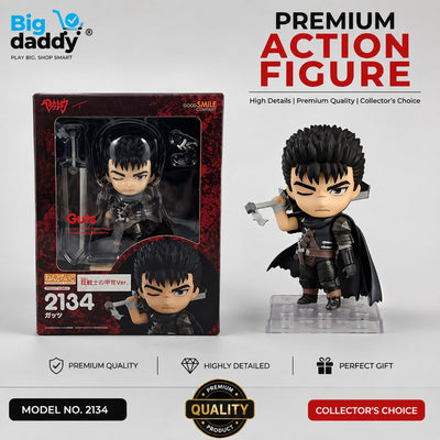 Berserk Guts Black Swordsman 10cm Mini Action Figure #2134 Boxed