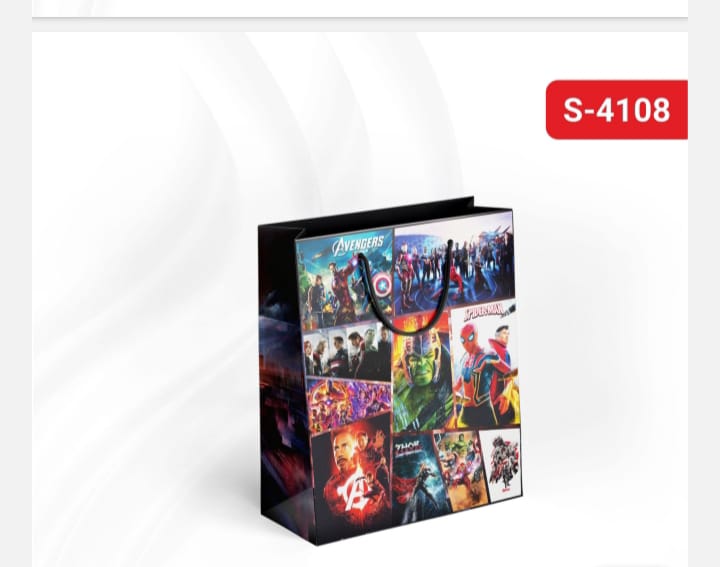 Superhero small size paper gift bag Pack of 12