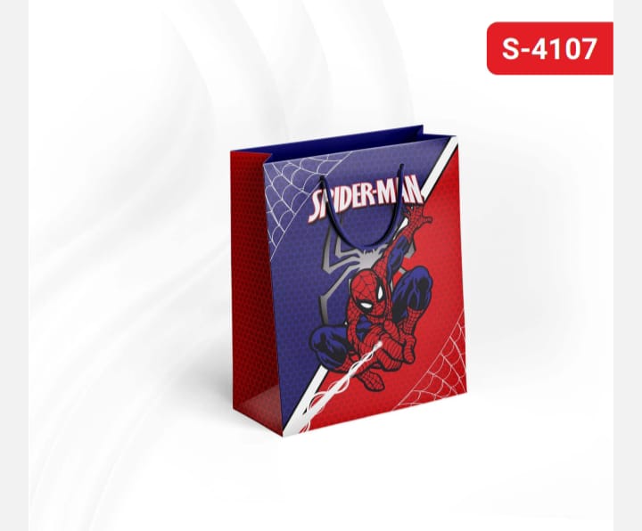 Spidy small size paper gift bag Pack of 12