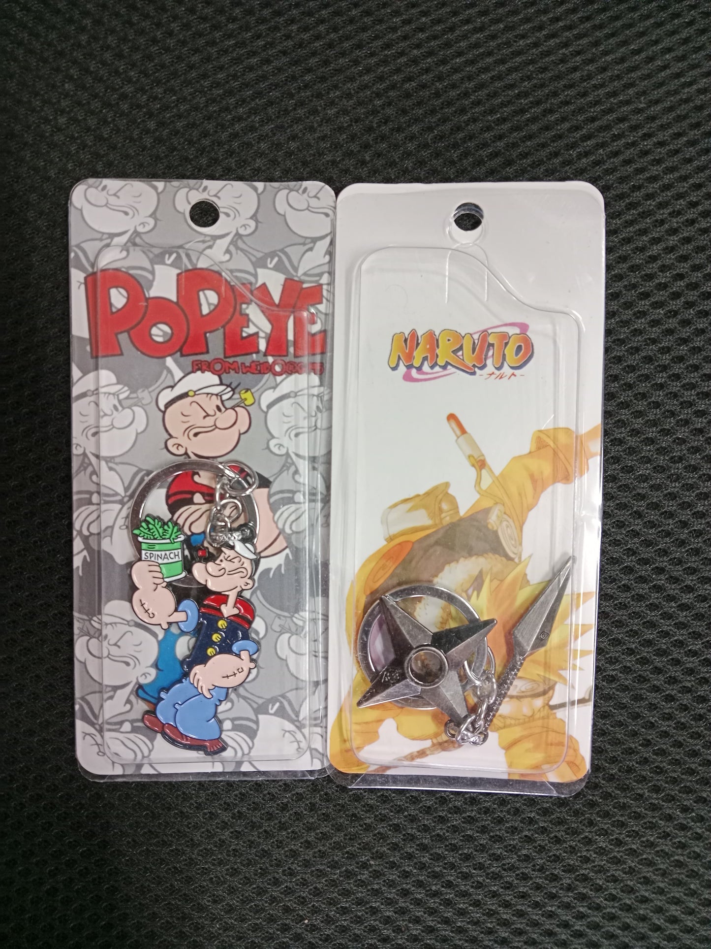 Popeye / Natuto mix keychain Pack of 5 (eff price 45)