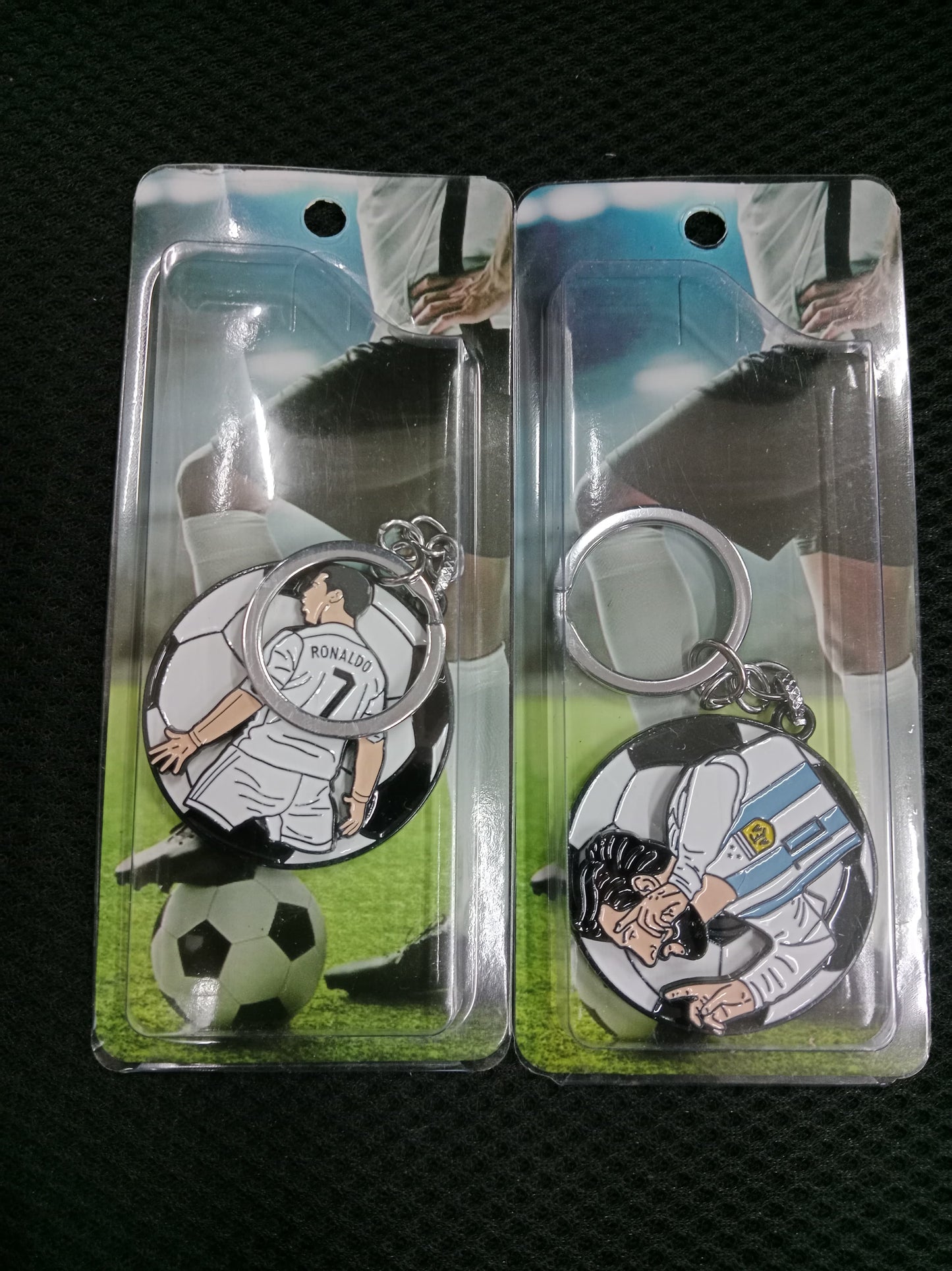 Ronaldo / messi rotating mix keychain Pack of 5 (eff price 48)