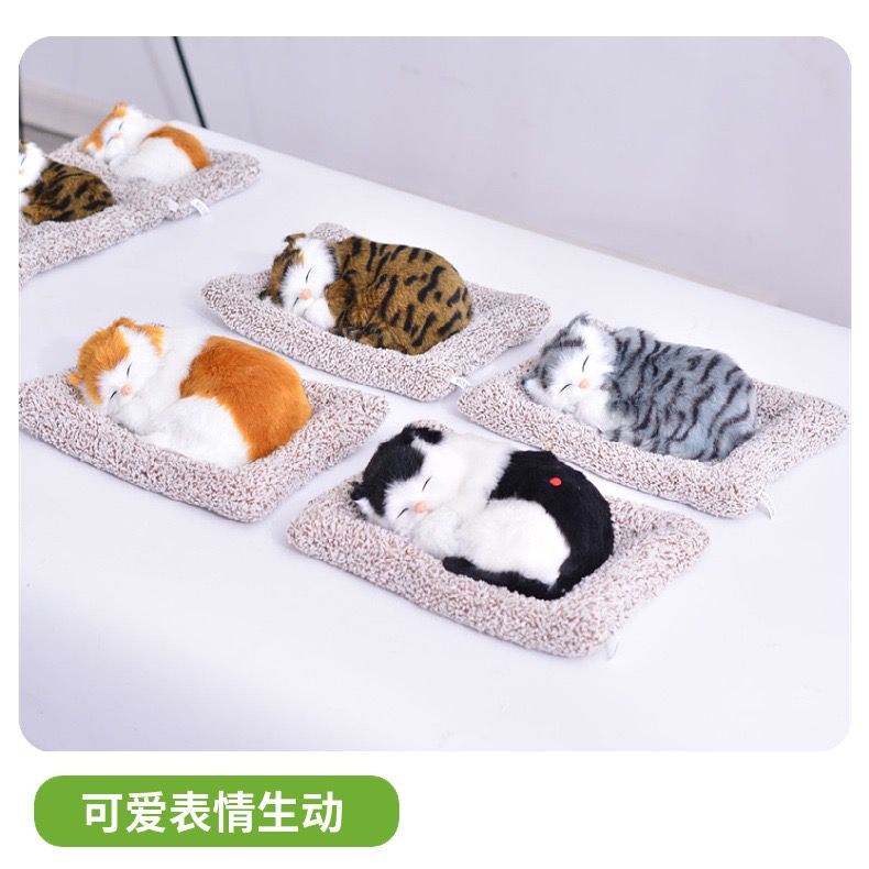 Small size sleeping cat with voice Mix colour ( pack of 2 ) net price 115