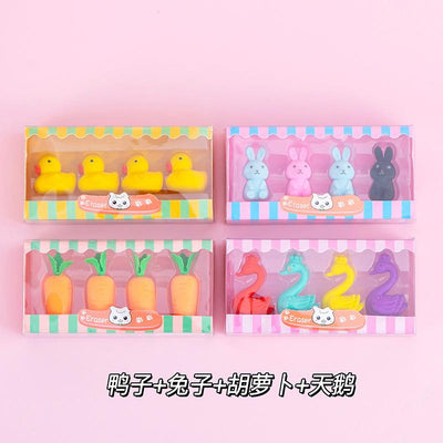 Duck/Donut Mix Shape Eraser Pack of 6 (eff price 30)