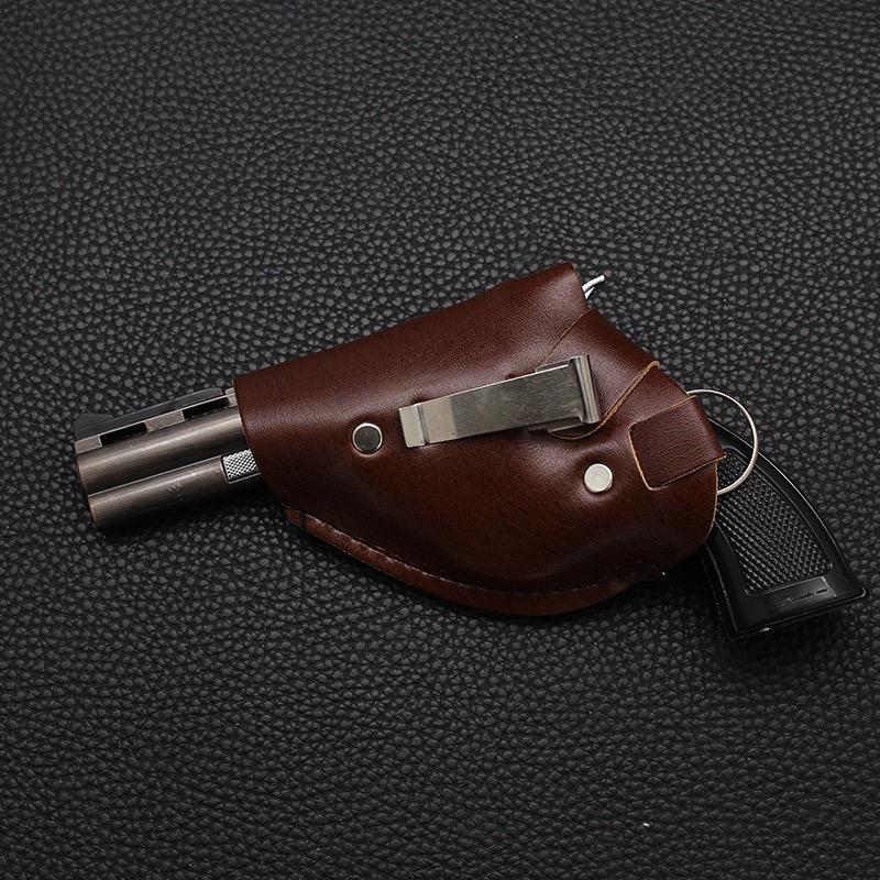 Medium size Gun lighter with leather cover