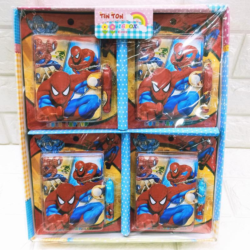 Spidy A6 diary with pen pack of 16 ( eff price 35 )