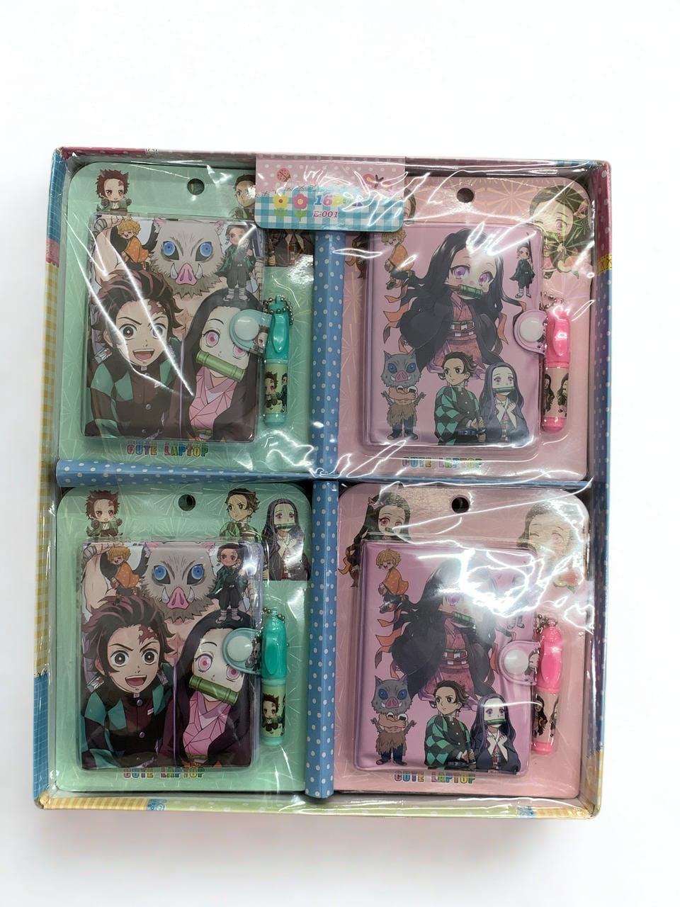Demon slayer mini diary with pen pack of 16 ( eff price 36 )