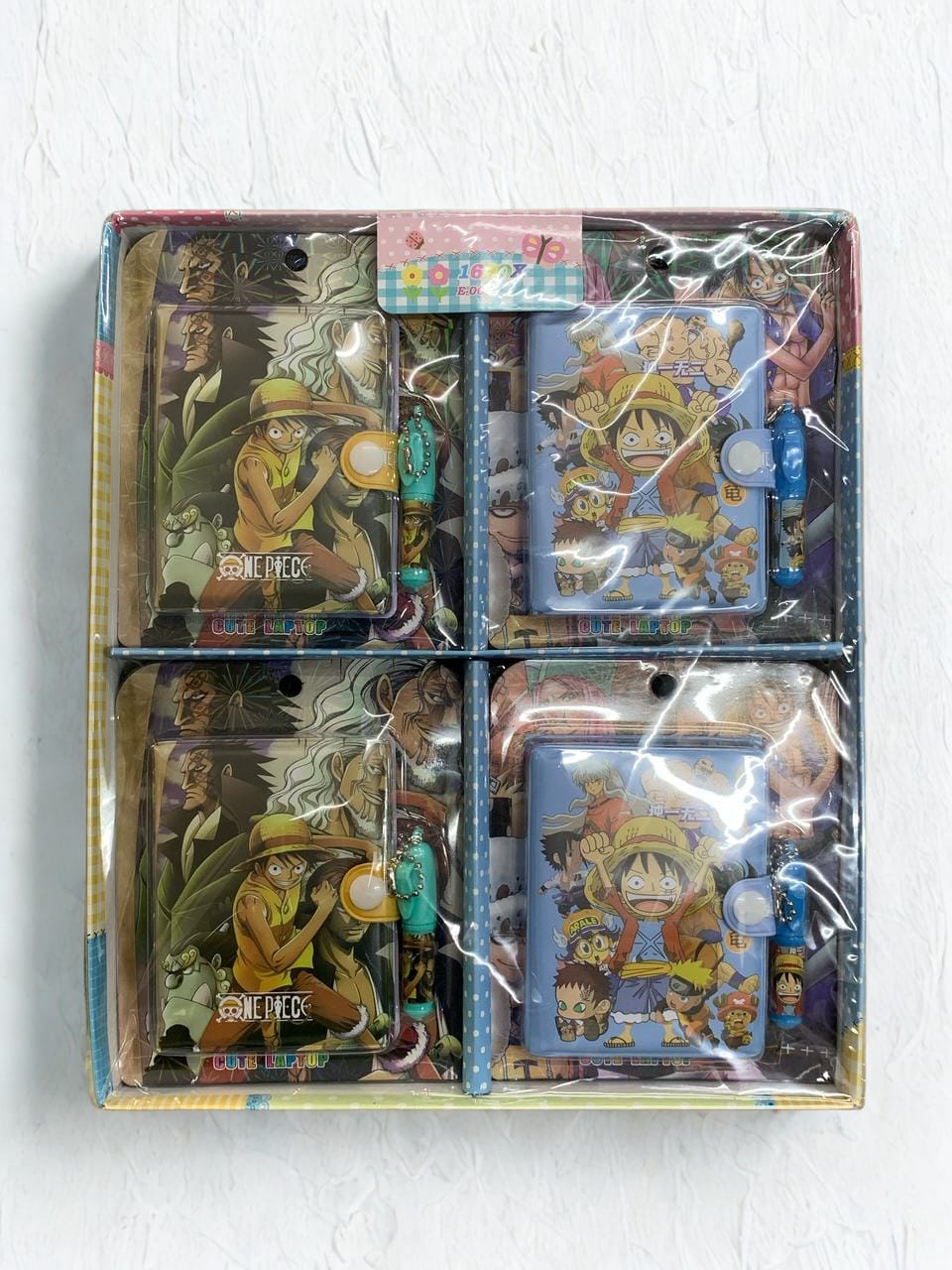 one piece luffy mix design small diary pack of 16 ( eff price 35 )