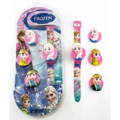 6 pcs - frozen / lol mix Watch with three top dial design NET PRICE 99