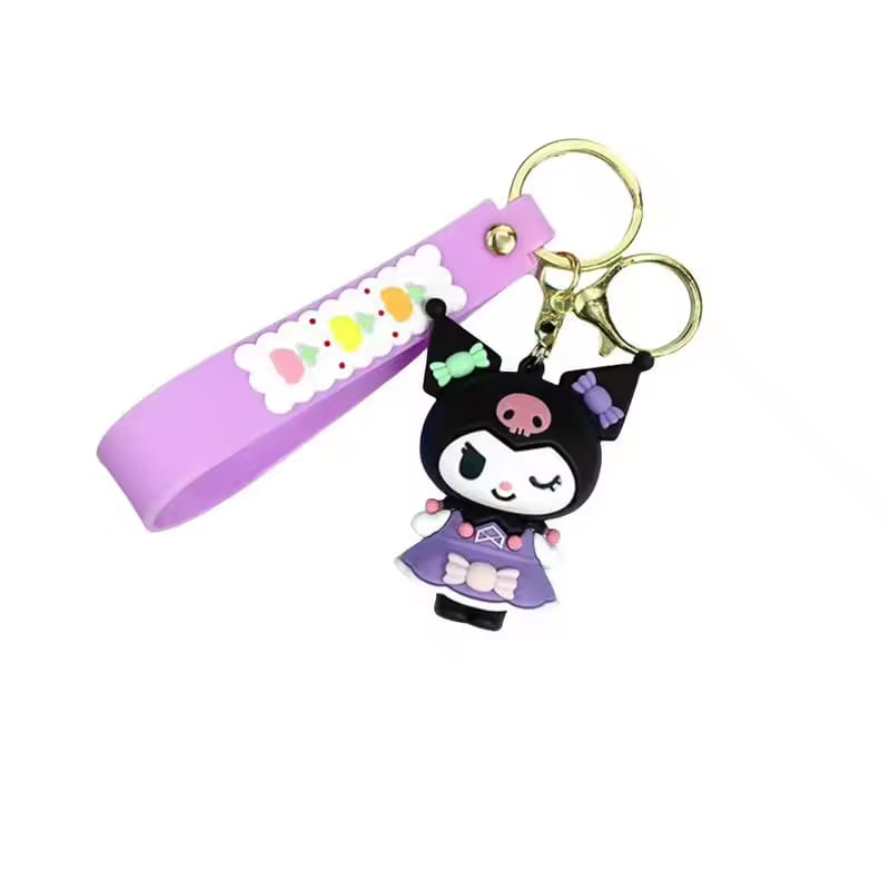 Kuromi New rubber keychain pack of 3 (eff price 40)