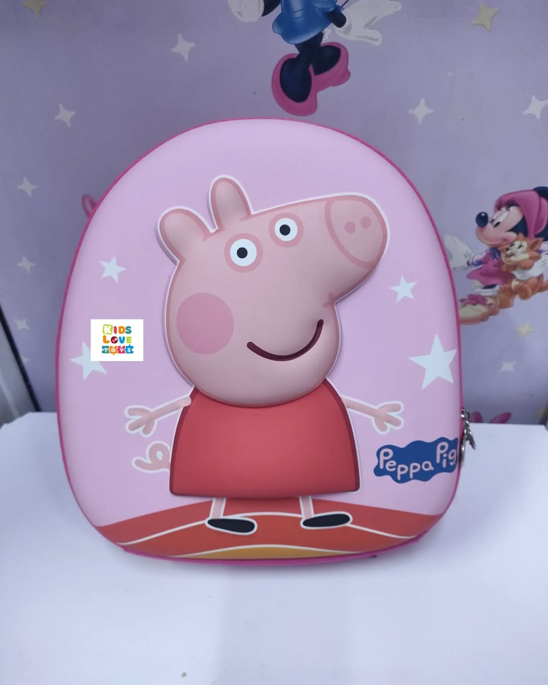 Teddy / peppa mix design kids school bag