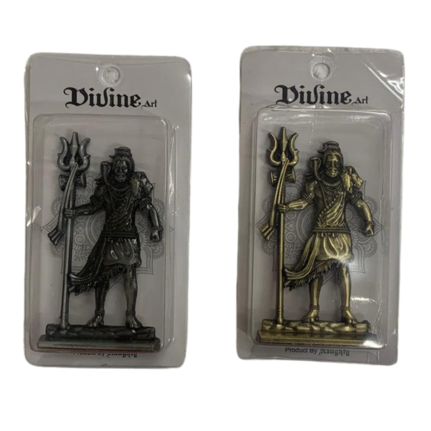 Medium size metal Shivji statue for car dashboard