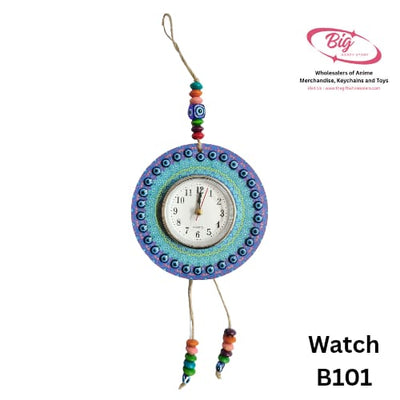 evil-eye wooden watch medium size B101