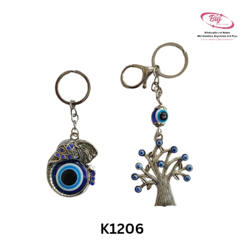 Elephant & Tree evil eye keychain pack of 12 (net price 48)