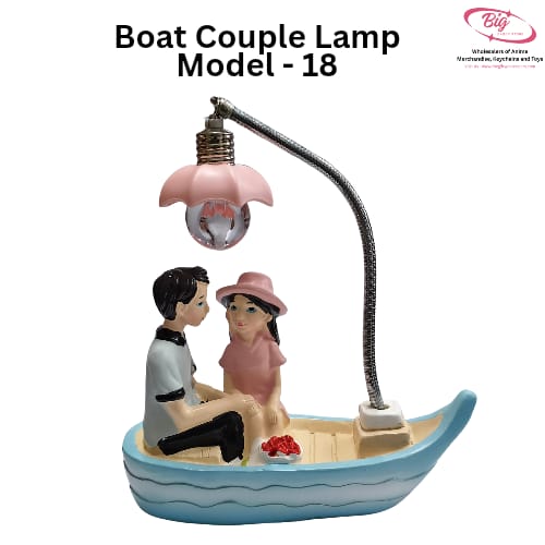 couple on boat lamp Model no 18