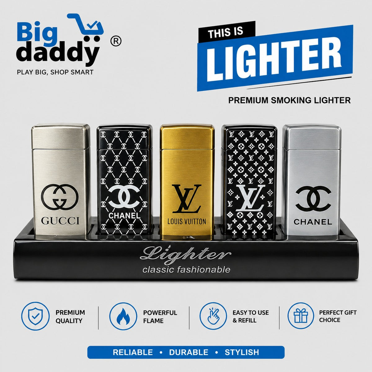 Mix brand name printed lighter