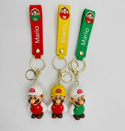 Mario rubber keychain pack of 3 (eff price 35)