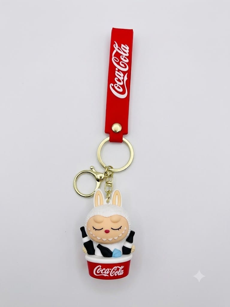 Labubu in Coke Basket rubber keychain pack of 3 (eff price 35)