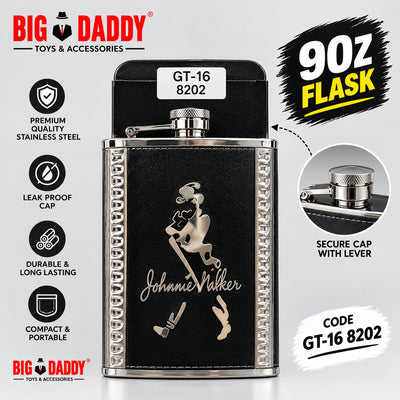 Jw premium steel flask 9oz Code- GT16
