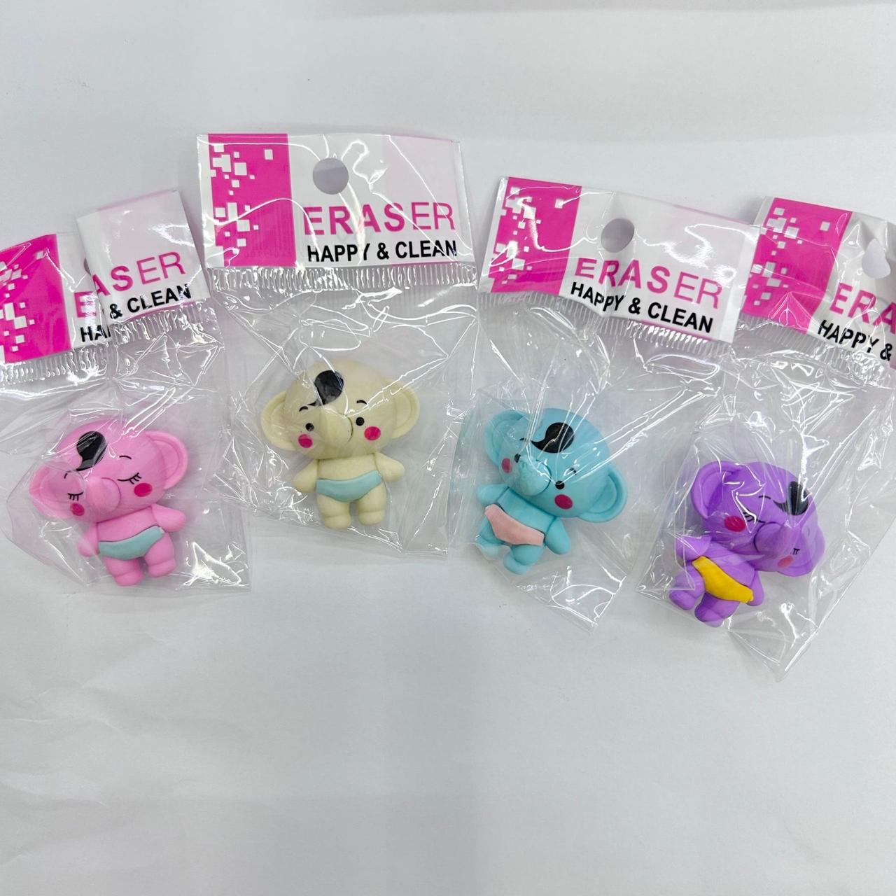 Baby Elephant Shape Eraser 36pcs (eff price 5.7 )