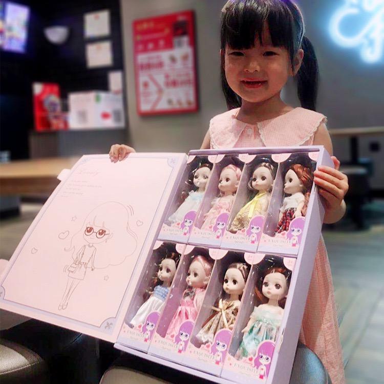 New fancy small size doll Box of 8 pcs ( eff price - 85 )