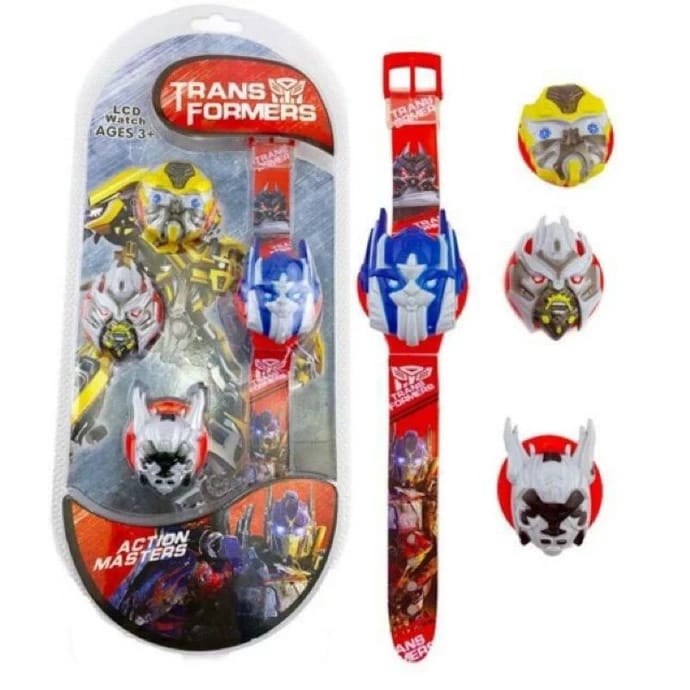 6 pcs - cars / transform mix Watch with three top dial design NET PRICE 99 ?