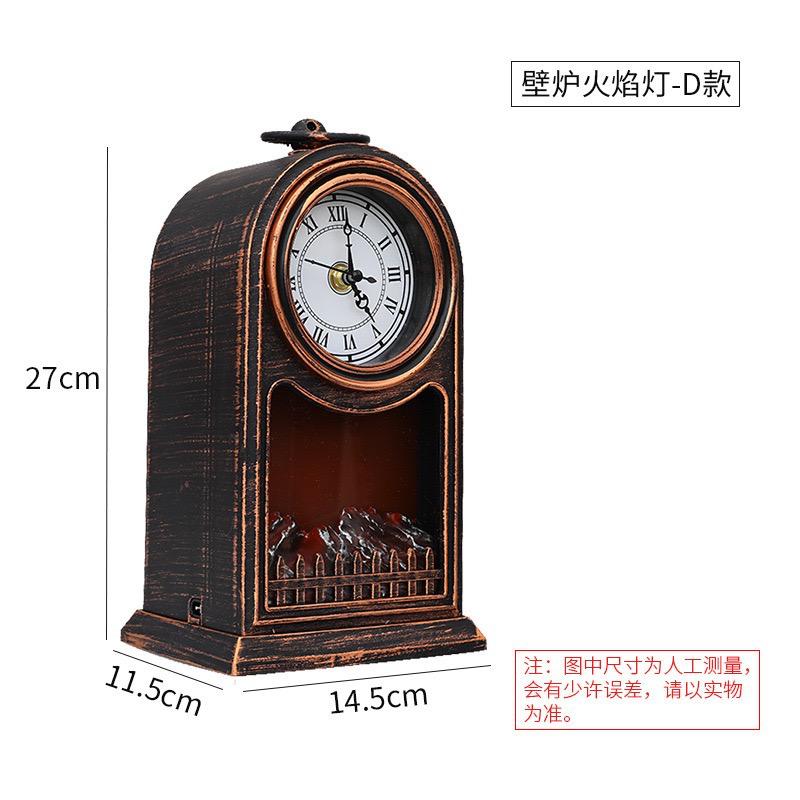 New bonfire table lamp with watch HEIGHT 27 CM