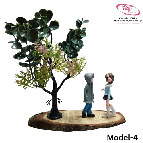 Couple in park showpiece lamp model no 4