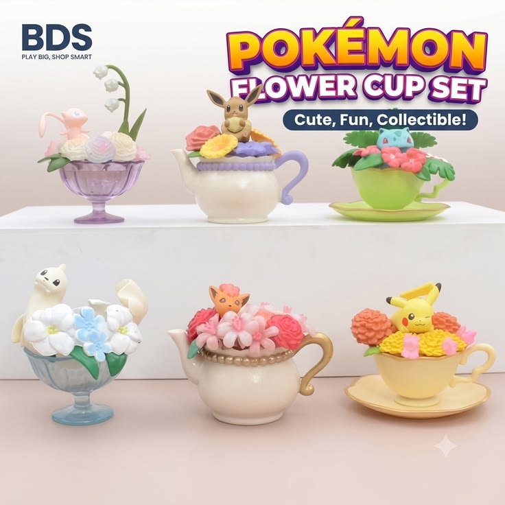 Pokimon Flower cup set
