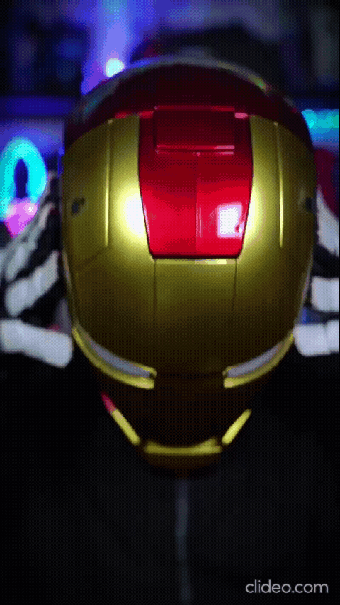 Ironman Helmet With touch sensor to open mask and light (video check inside)