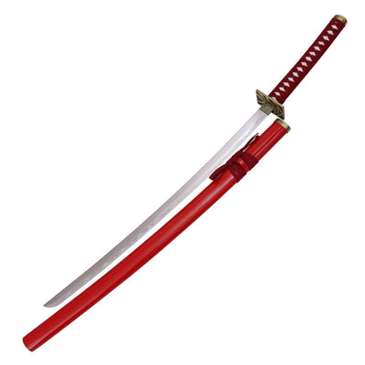 Set of 2 - Bleech Red 104 Cm Wooden Katana fully assembled (Heavy Quality) - Net Price ₹680/pc