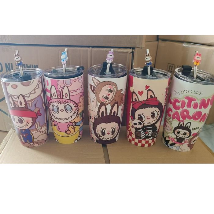 600ML new labubu sipper