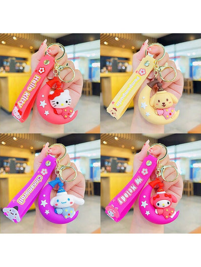 3pcs - New mix design kitty Rubber keychain (eff price 35)