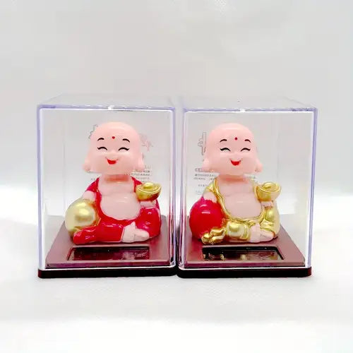Mini solar budha bobblehead in plastic box pack of 3 ( net price - 110 )
