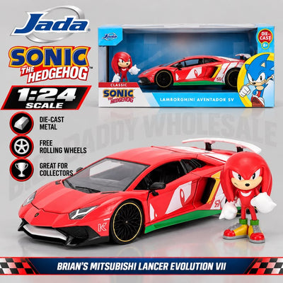Jada Toys Sonic Lamborghini Aventador SV 1:24 Die-Cast Car