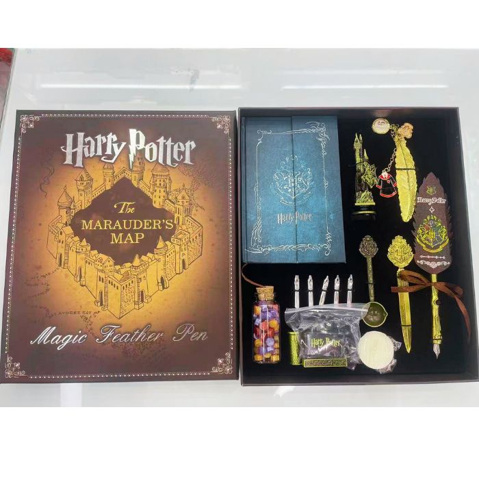 HP magic boy blue diary, ink, nib and accessories pen set