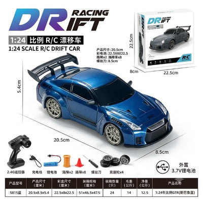 1:24 Drift Rc Car GTR – Subaru Blue