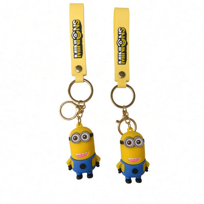 Minions rubber keychain pack of 3 (eff price 35)