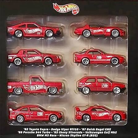 8pcs set - HW silver series 80th anniversary set