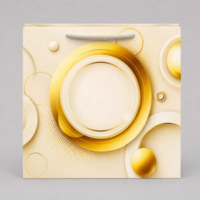 Circle theme Large size paper gift bags (Pack of 12)