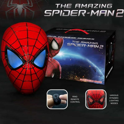 New Amazing Spidy 2 Red Eyes Flicker Mask - Ring Remote Control (Premium Quality)