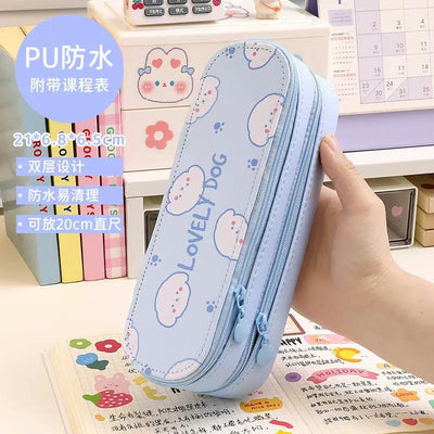 (Pack of 2) Welcome bunny pencil pouch double layer (net price 120)